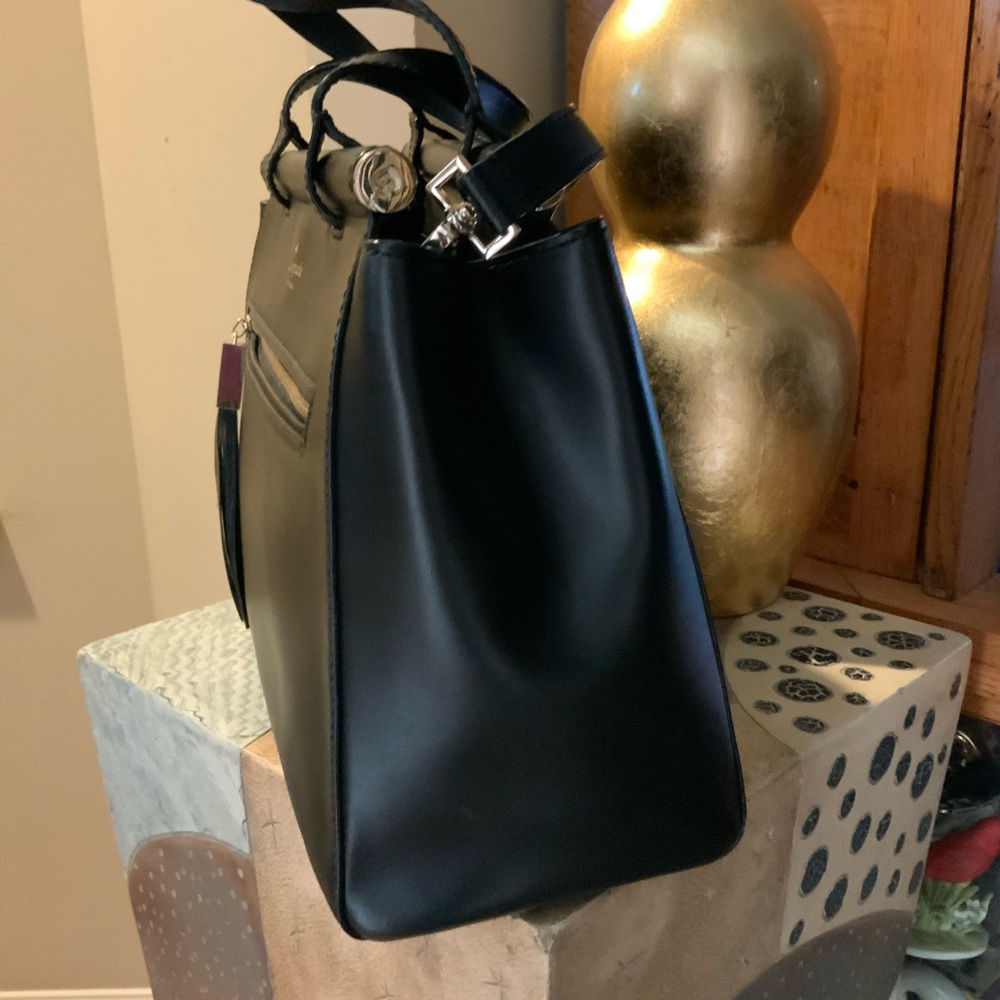 Kate Spade New York Bag Shoulder Strap Black Leather Purse Handbag G20 - Picture 5 of 10